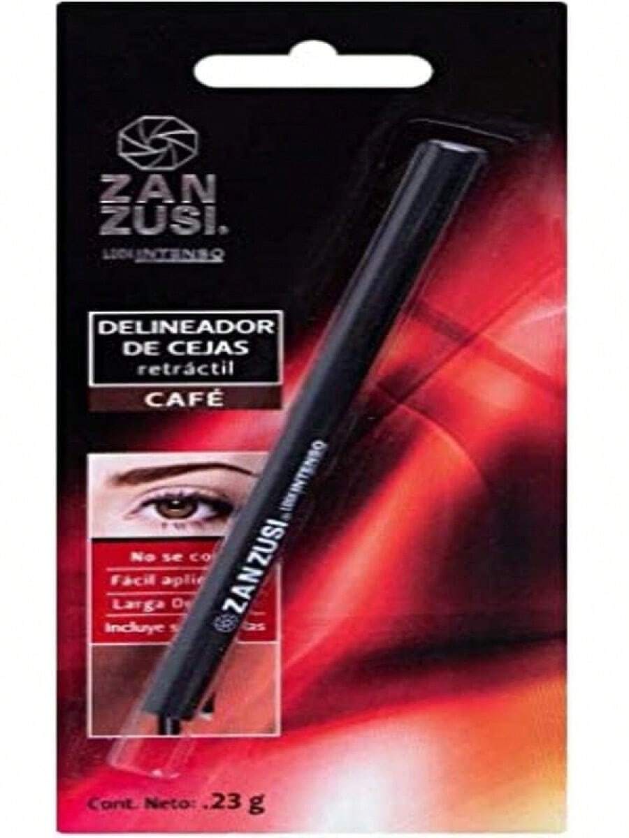 ZAN ZUSI Delineador de cejas retráctil, Punta delgada que te permite tener una ceja perfecta, tono café, Contenido de 23g - 1 - Ver 1