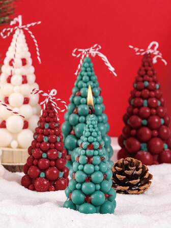 Bubble Christmas Scented Candle, Nordic Ins Style, Holiday Atmosphere Decor Gift, Suitable For Christmas Tree Decorations, Holiday Parties, Hostess Gifts, Family Gatherings, Candlelight Dinners, Photography Props, Gifts, New Year