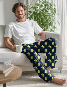 Mens Pajama Pants, Soft Lounge Sleep Pants With Pockets Lightweight Long Pajama Bottoms For Menhalloween - 肌肉 - 查看 11
