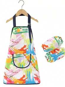 Children's Painting Apron, Waterproof Long Sleeve Reversible Art Smock For Toddlers, Boys And Girls