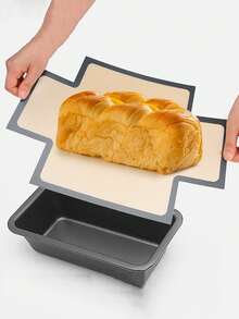 5/2pcs Reusable Silicone Bread Pan Liners, For 9 X 5 Inch Bread Pansafe Baking Mats, Non-Stick Reusable, Easy To Clean, Heat Resistant - Multicolor - View 7