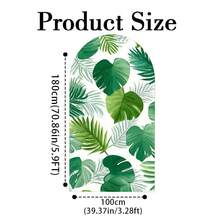 1pc/65pcs 2D Flat Animal Theme Wedding Arch Backdrop, Birthday Baby Shower Party Decor, Green Leaves Elastic Fabric Background (Stand Not Included) - Multicolor - View 29