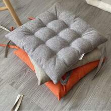 Pack Of 2 - Strap Cushions, 45x45 Cm, Outdoor Decorative Cushions For Garden Chairs, Patio Chair Cushions With Straps, Available In Various Colors - Light Grey - View 5