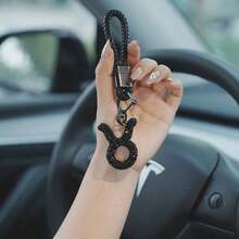 Black 12 Zodiac Sign Keychain With-Inlaid Leather Cord,Car Keychain Fob Accessory Men And Women, With Elegant Metal Keychain, Easter Basket Essentials, Mom Day, Cute Bling Keychain, Car Enthusiast Keychain, Car Keys Keychain Car Accessories Bag Charm Backpack School Goth Y2k Bag Accessories Lanyards With Id Holder Car Accessories Bag Charms Car Accessories Teacher Friend Sister Ideas - 黑色的 - 查看 5