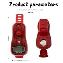 خاتم إصبع قابل للتعديل بعداد خرز إلكتروني ميكانيكي يعمل بالبطارية، متعدد الألوان، عداد خرز إلكتروني عتيق عالي الجودة مناسب للصلاة، الاستخدام المنزلي، الاستخدام التجاري - متعدد الألوان - مشاهدة 11