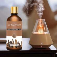 100ml/30ml 大瓶装优质檀香精油，100% 纯天然，适用于扩香器、加湿器、自然风格 | 滋养油，节日礼物 - 檀香木 - 查看 7