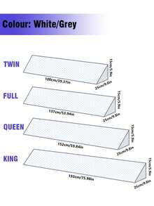 Bed Wedge Pillow - Bed Gap Filler Mattress Wedge Headboard Pillow Close The Gap 0-7" Between Your Headboard And Mattress Or Wall For Sleeping Backrest Pillow