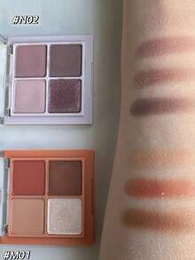 Rom&nd Better Than Eyes Eyeshadow Palette M01 Dry Apple Blossom, Basic Eyeshadow Palette, 4 Colors Daily Natural Tones, Velvet Texture, Easy To Blend, Vibrant Color, Matte And Shimmer Finish, High Color Payoff, Long-Lasting, Korean Cosmetics, Gift Set - M01 Dry Apple Blossom - View 7