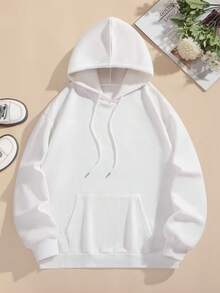 Women'S Wedding Bride Hoodie - Back Print With Bold BRIDE Lettering, Beige/White Pullover Sweatshirt For Bridesmaids, Bachelorette Parties & Everyday Casual Outfits - Machine Washable Polyester Hooded Sweatshirt, Bridesmaid Outfit, Statement Back Print, Comfortable Fit, Bridesmaid Apparel, Durable Material, Bridal Party Wear - 白色 - 查看 4