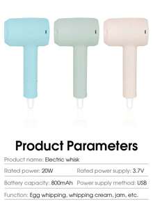 Mixer electric de casă și Batidora Electrica și spumător de lapte, ustensile de copt, mixer manual portabil, mixer electric pentru albușuri de ou cu control automat cu 3 viteze, înlocuire cu pârghie dublă, pentru amestecare, amestecare, biscuiți, prăjituri, ustensile esențiale de amestecare pentru bucătărie