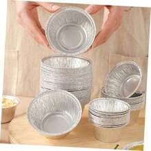 VICASKY 25 piezas Charolas de Aluminio para Hornear Tartaletas y Postres Bandejas Desechables para Repostería Cocina y Profesional - PAGO - Ver 7