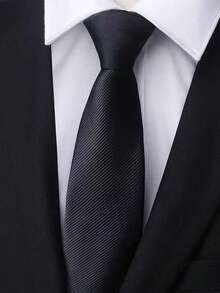 1 件涤纶条纹领带，男女通用，适合所有季节