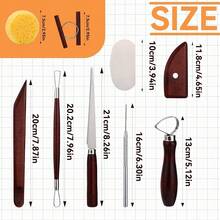 Pottery Tools Kit, Clay Tools Set, Ceramic Tool Kit, Pottery Tools And Supplies With Clay , Modeling, Trimming Tools For Smoothing, Cleaning, Carving