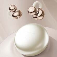 LED Display Clip-On Headphones, Protective Audio Output To Prevent Sound Leakage, Long-Wear Comfort, Open-Ear Sport Design To Prevent Falling, Wireless Bluetooth Headphones With Voice Call Support - 彩色 - 查看 10