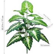 60-132cm(51.96in) Artificial Flowers Calla Lily Horseshoe Leaf Turtle Leaf Bobcat Leaf Fake Plant Ornamental Holiday Home Office Decoration