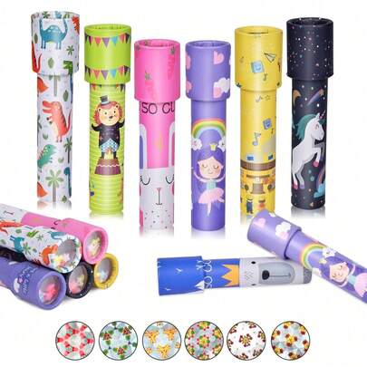 3pcs Assorted Vintage Kaleidoscope, Party Favors, Birthday Prizes, School Rewards