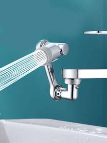 1PC Silver Robotic Arm Universal Faucet With Rotatable Water Outlet And Extended Spout Aerator,Kitchen,Tap Attachment - Multicolor - View 5