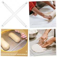 5pares Guas De Rodillo De Ajustables Para Grosor De Para Hornear y Repostera - imagen 1x3 piezas + 0.00X0.00X0.00CMx3pcs - Ver 1