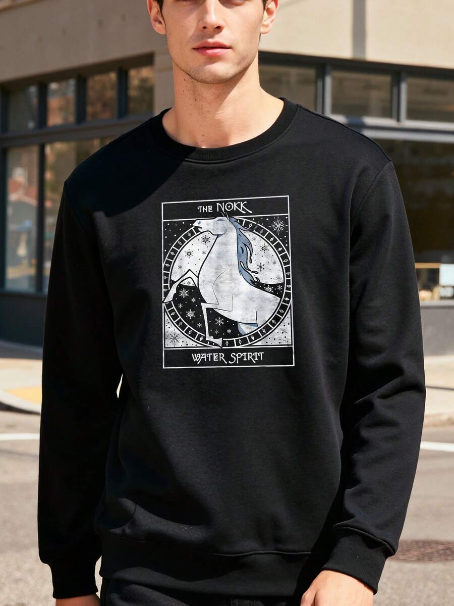 Frozen-2-The-Nokk-Water-Spiri Card Long-Sleeve Sweatshirt - màu đen - Xem 1