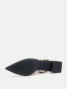 Zapatos de tacón alto grueso con puntera puntiaguda, hebilla y decoración floral bordada para mujer. Elegantes y cómodos para caminar, citas, exteriores, banquetes, fiestas y bodas. Regalo de cumpleaños. Color marrón café.