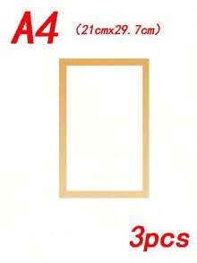 1/3/5pcs A4/A5 Magnetic Photo Frames, 210mmx297mm Self-Adhesive Picture Display Board Wall Sticker Photo Frame, Certificate Office Wall Sticker Picture Magnetic Frame