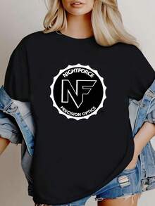 180g pure Cotton New Nightforce Ar-15 Rifle Scopes Binoculars Sights Cotton Truck Driver caps Baseball Cap For Men&Women Soft Print Round Neck Short Sleeve Stretched Stylish streetwear Women Top Graphic Tees T-Shirt For Women Casual graphic Breathable - Negro - Ver 2