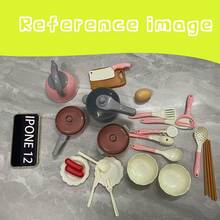 1set 28pcs Kids Simulation Cooking Utensils Playset, Pretend Play Toy Gift For Boys & Girls (Some Accessories Color May Vary)