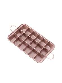 1pc Non-Stick Brownie Baking Pan With Divider (12.2"X7.8"), Stainless Steel Bread Baking Tray, Non-Stick Square Cake Baking Pan, Dough Kneading Mixer, Baking Tools, Oven , Kitchen Gadgets, Cookware Accessories