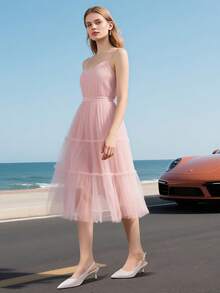 白色包跟露跟高跟鞋 - 适度小猫跟高跟鞋，专业婚礼舒适女鞋（略大）