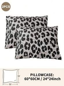 1pc/2pcs/4pcs Leopard Print Pillowcase (Pillow Insert Not Included), Soft & Comfortable, Suitable For All Seasons - Multicolor - View 37