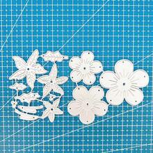 2Pcs Flower Petals Dies Cuts For Card Making, Cutting Dies, Metal Die Cutting Mold, Scrapbooking Dies, DIY Etched Embossing Stencil For Craft