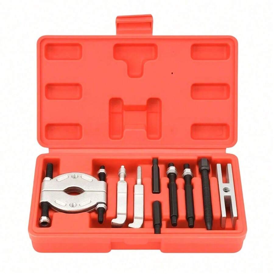 9pcs Bearing Puller Set, Professional Separator Tools Kit, Durable For Gearbox & Engine Repairs, With Case, Versatile & Accurate, For Mechanics & DIY Enthusiasts - 9pcs - View 1