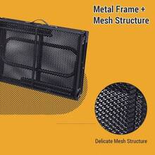 Mesa Plegable para Acampar, Mesa Plegable porttil de Tres Pliegues para Exteriores, Mesa Plegable de Altura Ajustable - Mesa plegable con bolsa de malla y bolsa de almacenamiento - Ver 8