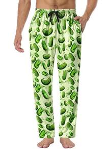 Mens Pajama Pants, Soft Lounge Sleep Pants With Pockets Lightweight Long Pajama Bottoms For Menhalloween - 泡菜貓 - 查看 1