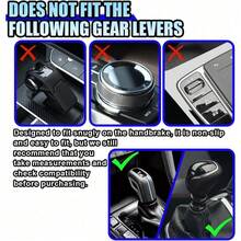 Car Gear Shift Knob Cover, Universal Automotive Gear Lever Handle Protector Cover, Vehicle Stick Shifter Cover Car Interior Decoration Accessories For Most Cars, SUVs, Trucks (Red) - Màu tím - Xem 4