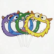 4pcs Monster Eating Words Finger Reading Stick Hand Holding Cards English Classroom Teaching Aids Early Education Primary School English Literature Mathematics Kindergarten Classroom Games Early Education Teaching Aids Fun Little Monsters Eating Words Finger Reading Cards Letter Recognition Hand Holding Cards English Classroom Teacher Student Teaching Early Education Game Props (Some Styles May Be Random)