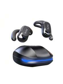 HTC NE17 Open-Ear Bluetooth Headset, Comfortable Ear Hook, Stable Bluetooth Connection, Low-Latency Audio And Video Synchronization, Clear Sound Quality, Suitable For Commuting And Studying, Black - Black - View 1