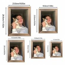 1 قطعة إطار صور ديكوري فاخر بلون الذهب الوردي، نسيج مُنقوش ثلاثي الأبعاد، أحجام متعددة للعرض على المنضدة أو الحائط، مناسب لحفلات العائلة والذكرى السنوية وصور الأزواج، هدية رائعة لجميع المناسبات (ورق الصور مضمن بشكل عشوائي) - الذهب الوردي - مشاهدة 4