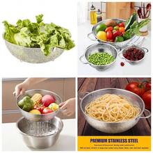 Juego de coladores micro perforados de malla de acero inoxidable de 3 piezas 1 cuarto de galn, 2.5 cuartos y 4.5 cuartos de galn 3 - 3 - Ver 1