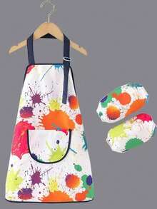 Children's Painting Apron, Waterproof Long Sleeve Reversible Art Smock For Toddlers, Boys And Girls