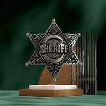 Distintivo dello sceriffo, decorazione da festa da cowboy, il miglior regalo per feste di Natale per gli amici