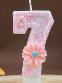 1 Peça Decoração de Flor Velas com Números 0-9, Decoração de Bolo de Aniversário, Velas de Festa, Suprimentos de Festa Atmosférica, Suprimentos de Festa Romântica, Velas de Aniversário Decoração de Bolo, Decoração de Cozimento, Velas de Aniversário Criativas com Números, Vela de Número de Festa de Aniversário, Dígito Brilhante, Casamento
