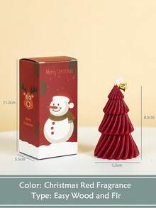 1 Christmas Tree Shaped Aromatherapy Candle, Christmas High-End Atmosphere Decoration, Fragrance Ornaments, Souvenirs, Christmas, Christmas Decorations, Christmas Gifts - Multicolor - View 10