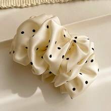 4-Jahreszeiten Universal Hochwertige gefaltete Blumen Banana Clip mit Blasen, Polka Dot Haarclip, Vintage Schmetterling Atmosphäre Haarclip, Haaraccessoire mit sichtbarem Haarvolumen, Klammern