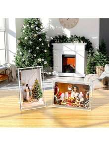 Horizontal And Vertical Dual-Purpose (With Magnetic) Acrylic Photo Frame, Photo Frame Display, Picture Frame, Magnetic Bracket, Photo Frame Display Table - Multicolor - View 2