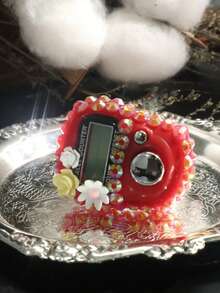 1 pieza/5 piezas/10 piezas Renovación de primavera | Contador de flores de dedo con rhinestones, de doble uso para contar mantras/ejercicios - Multicolor - Ver 5