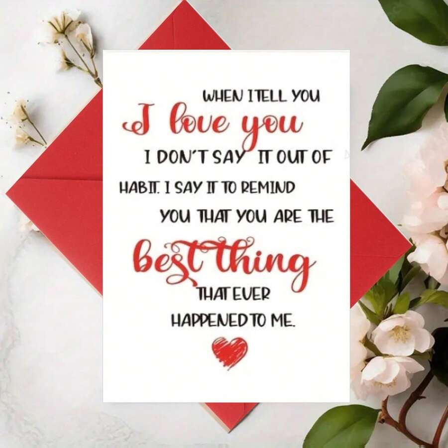 1pc Funny Anniversary Wedding Birthday Gift For Wife Husband Girlfriend Boyfriend, Romantic Card, Unique Birthday Gifts, Birthday Gift For Him Her