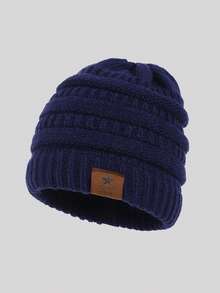 1/2 件婴儿无檐帽柔软温暖针织婴儿冬帽，可爱新生儿和幼儿冬帽 - Winter Hat - 查看 56