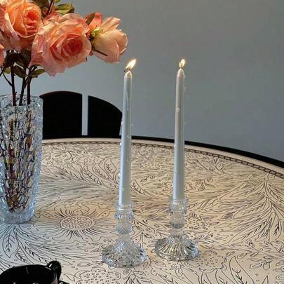 Pearl Long Stem Scented Candle, Home Decoration, Desktop Decoration, Dining Table, Living Room, Party Supplies, Candlelight Dinner, Women's Gift