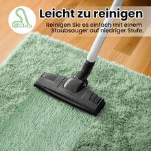 Modern Rug With Long, Soft Pile - Non-Slip, Several Sizes Available (120x160cm, 140x200cm, 160x230cm, 200x300cm, 240x340cm), Universal For Living Room, Bedroom And Children's Room, Comfortable Household Rug - 薄荷綠 - 查看 9